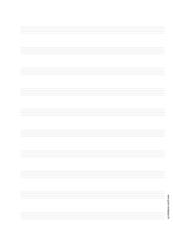Free blank music score sheets - A4 10 systems vertical Free blank music score sheets - A4 10 systems vertical